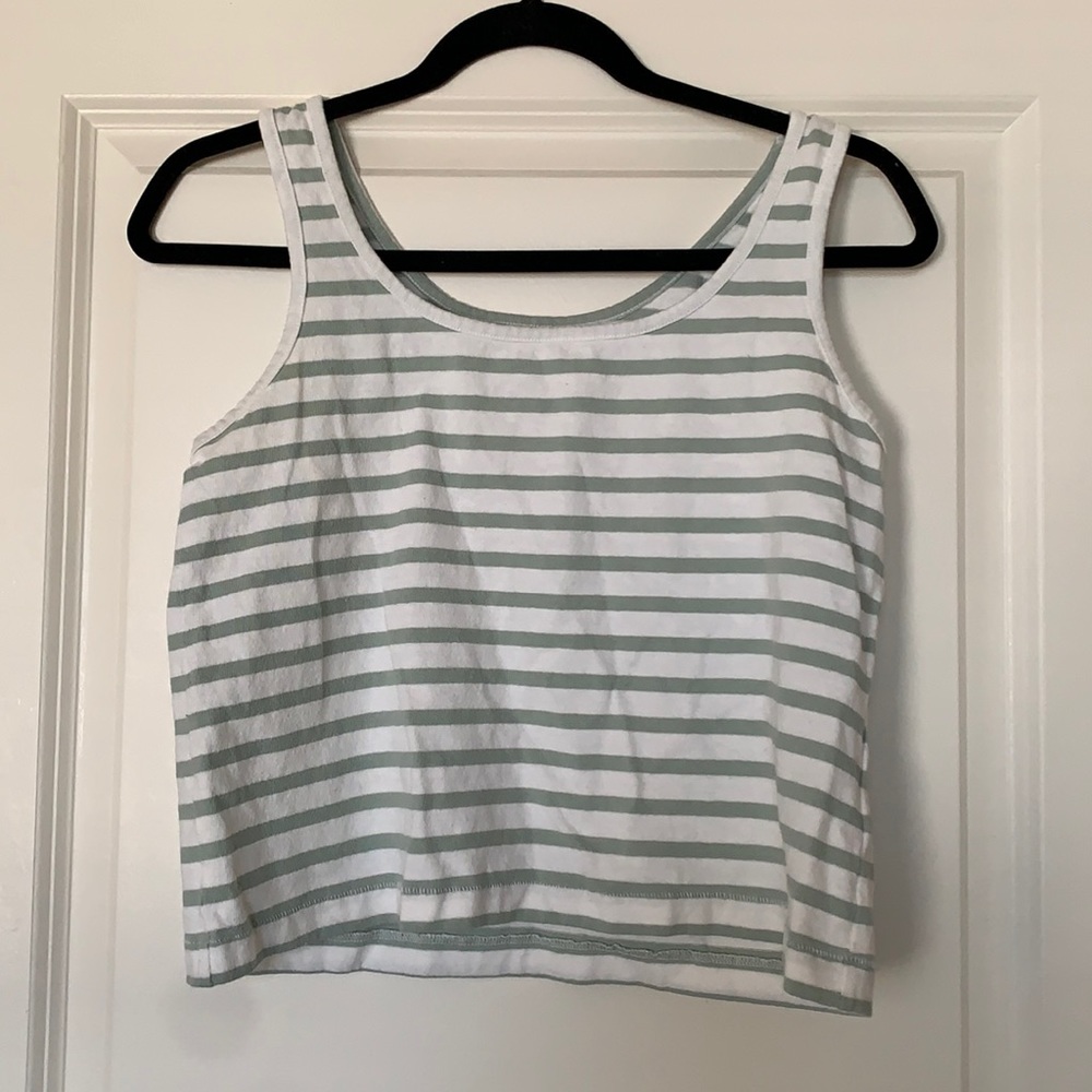 Madewell striped tank top